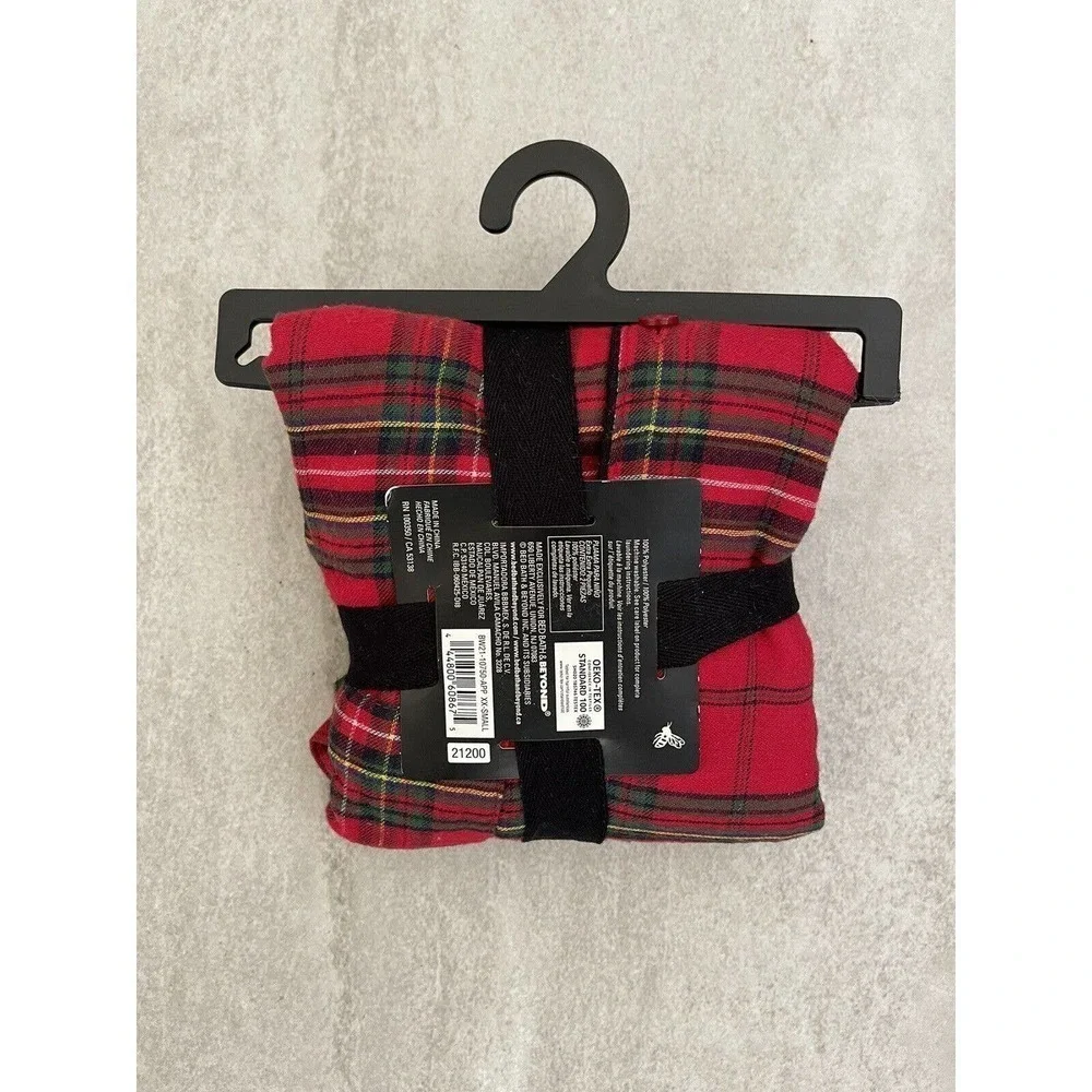 Christmas Kids Pajamas Red Tartan Plaid 2 Piece Set Classic XXS 2/3 Bee Willow